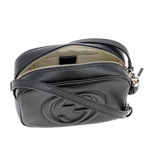 borsa gucci tracolla piccola nera|Borsa a tracolla Gucci B misura piccola in pelle nera .